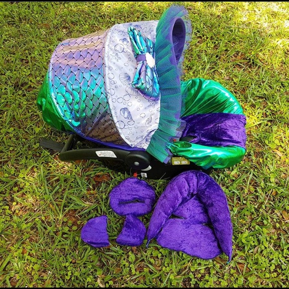 ‼️SOLD‼️Custom mermaid infant car seat cover - Picture 2 of 12